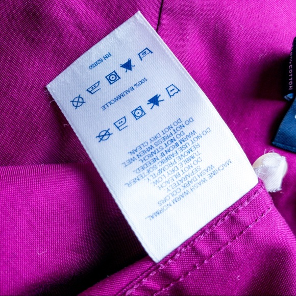 SOLD Lands’ End No Iron Pinpoint Oxford Shirt Pet - Picture 10 of 10